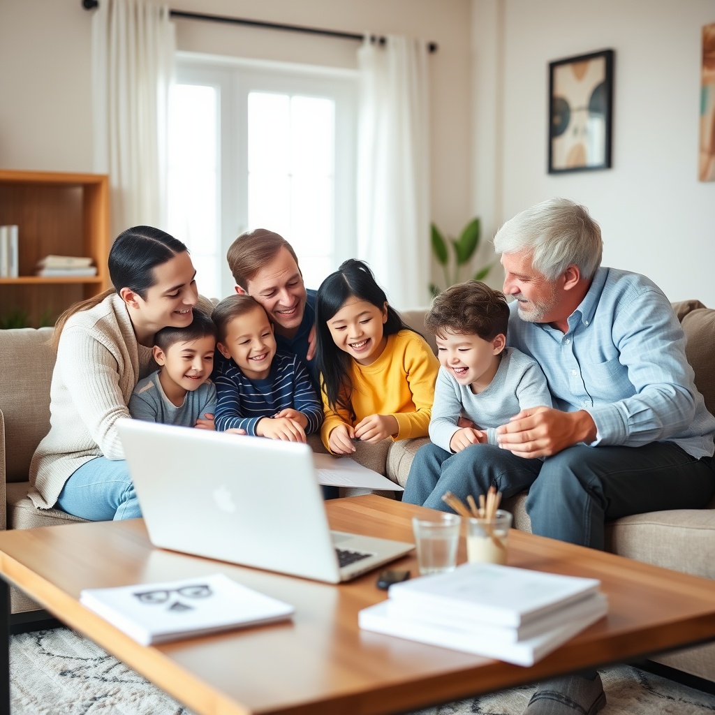 Family budgeting illustration